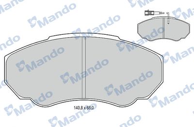 MBF015029 MANDO Комплект тормозных колодок, дисковый тормоз