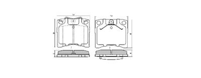 FBP0842 FREMAX Комплект тормозных колодок, дисковый тормоз