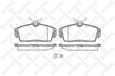 715010BSX STELLOX Комплект тормозных колодок, дисковый тормоз