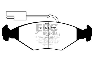 DP704 EBC Brakes Комплект тормозных колодок, дисковый тормоз