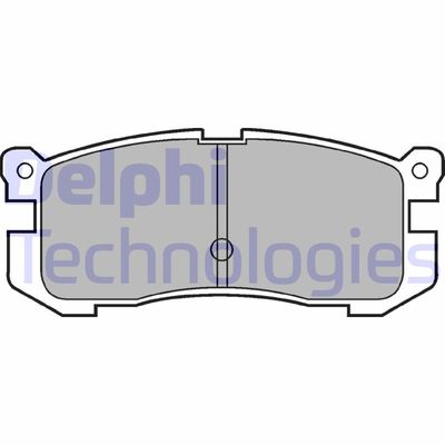 LP624 DELPHI Комплект тормозных колодок, дисковый тормоз