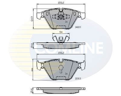 CBP01700 COMLINE Комплект тормозных колодок, дисковый тормоз