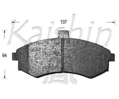 FK11142 KAISHIN Комплект тормозных колодок, дисковый тормоз