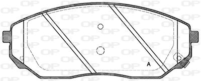 BPA104102 OPEN PARTS Комплект тормозных колодок, дисковый тормоз