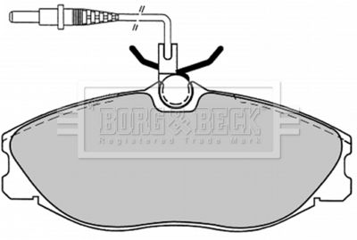 BBP1443 BORG & BECK Комплект тормозных колодок, дисковый тормоз