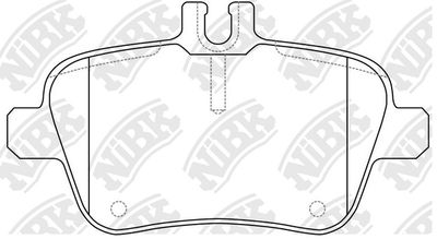 PN31010W NiBK Комплект тормозных колодок, дисковый тормоз