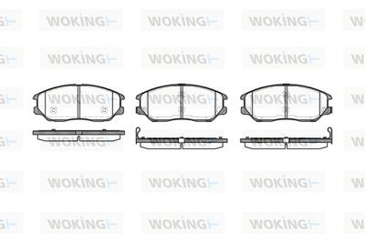 P1185302 WOKING Комплект тормозных колодок, дисковый тормоз