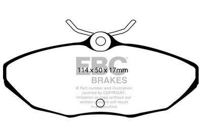 DP41221R EBC Brakes Комплект тормозных колодок, дисковый тормоз