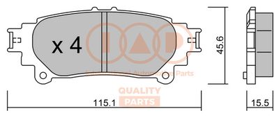 70417135P IAP QUALITY PARTS Комплект тормозных колодок, дисковый тормоз