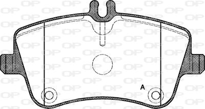 BPA076800 OPEN PARTS Комплект тормозных колодок, дисковый тормоз