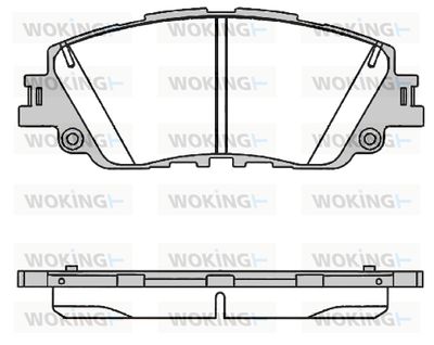 P1687300 WOKING Комплект тормозных колодок, дисковый тормоз