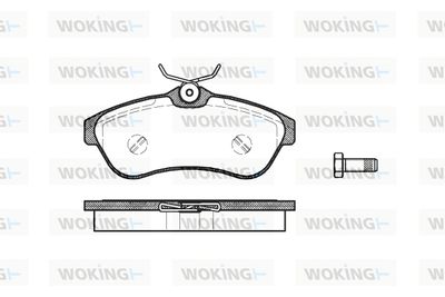 P980300 WOKING Комплект тормозных колодок, дисковый тормоз