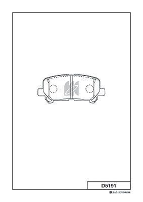 D5191 MK Kashiyama Комплект тормозных колодок, дисковый тормоз