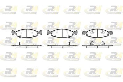 273602 ROADHOUSE Комплект тормозных колодок, дисковый тормоз