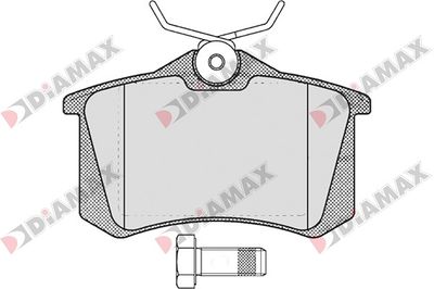 N09034 DIAMAX Комплект тормозных колодок, дисковый тормоз