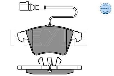 0252374719W MEYLE Комплект тормозных колодок, дисковый тормоз