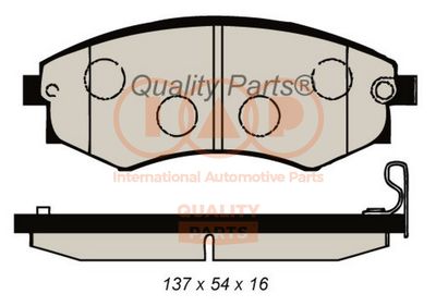 70418030 IAP QUALITY PARTS Комплект тормозных колодок, дисковый тормоз