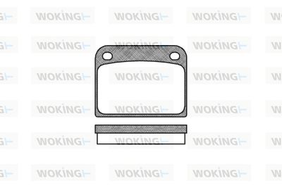 P185300 WOKING Комплект тормозных колодок, дисковый тормоз