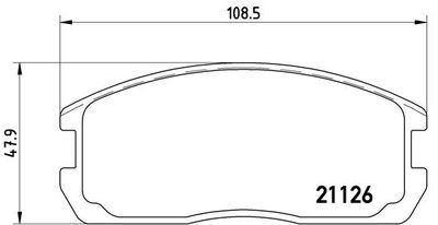 P54009 BREMBO Комплект тормозных колодок, дисковый тормоз