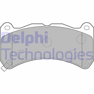 LP2211 DELPHI Комплект тормозных колодок, дисковый тормоз