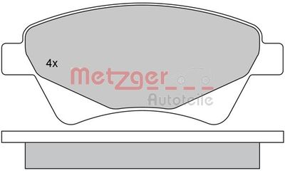 1170255 METZGER Комплект тормозных колодок, дисковый тормоз