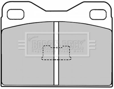 BBP1006 BORG & BECK Комплект тормозных колодок, дисковый тормоз