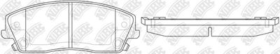 PN0423 NiBK Комплект тормозных колодок, дисковый тормоз