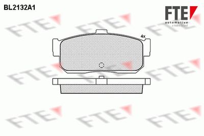 BL2132A1 FTE Комплект тормозных колодок, дисковый тормоз