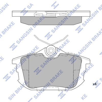 SP1531 Hi-Q Комплект тормозных колодок, дисковый тормоз