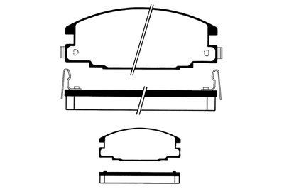 RA07550 RAICAM Комплект тормозных колодок, дисковый тормоз