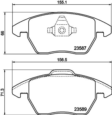 PCP1436 DON Комплект тормозных колодок, дисковый тормоз