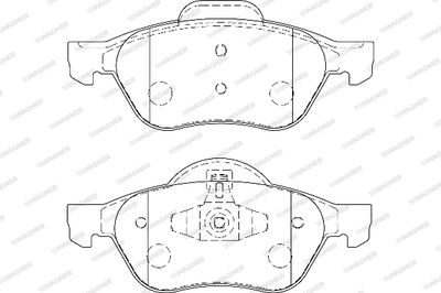 WBP24535A WAGNER Комплект тормозных колодок, дисковый тормоз
