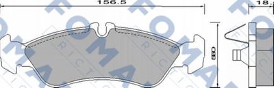 FO627781 FOMAR Friction Комплект тормозных колодок, дисковый тормоз