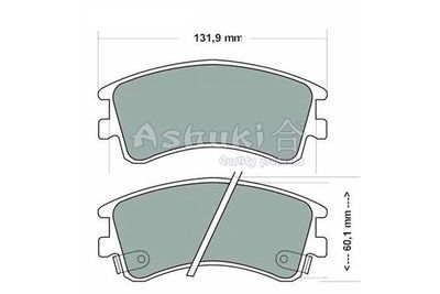 M05036 ASHUKI by Palidium Комплект тормозных колодок, дисковый тормоз