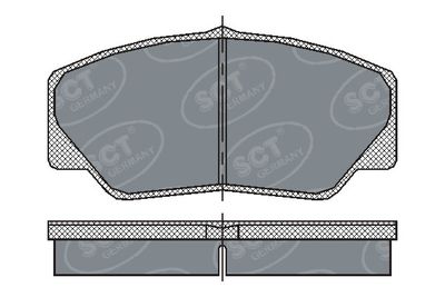 SP206PR SCT - MANNOL Комплект тормозных колодок, дисковый тормоз