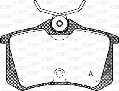 BPA026320 OPEN PARTS Комплект тормозных колодок, дисковый тормоз