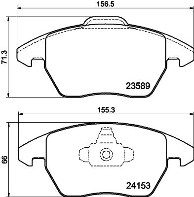 PCP1349 DON Комплект тормозных колодок, дисковый тормоз