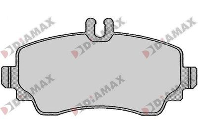 N09808 DIAMAX Комплект тормозных колодок, дисковый тормоз