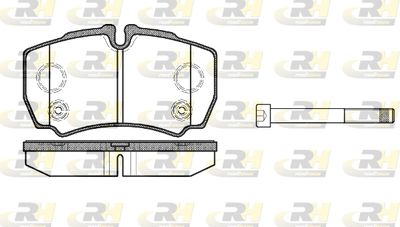 284910 ROADHOUSE Комплект тормозных колодок, дисковый тормоз