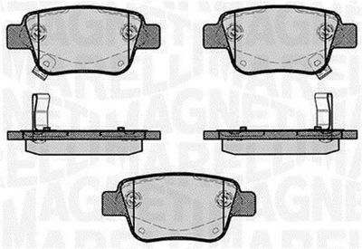 363916060403 MAGNETI MARELLI Комплект тормозных колодок, дисковый тормоз