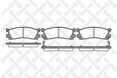 410012SX STELLOX Комплект тормозных колодок, дисковый тормоз