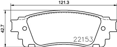 8DB355037591 HELLA PAGID Комплект тормозных колодок, дисковый тормоз