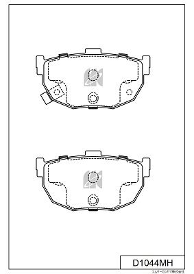 D1044MH MK Kashiyama Комплект тормозных колодок, дисковый тормоз