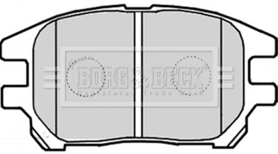 BBP2231 BORG & BECK Комплект тормозных колодок, дисковый тормоз