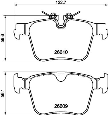 PCP2267 DON Комплект тормозных колодок, дисковый тормоз