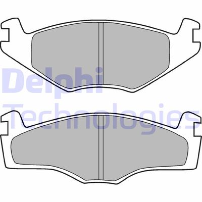 LP755 DELPHI Комплект тормозных колодок, дисковый тормоз