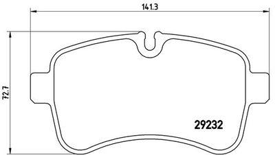 PA6027 BREMBO Комплект тормозных колодок, дисковый тормоз