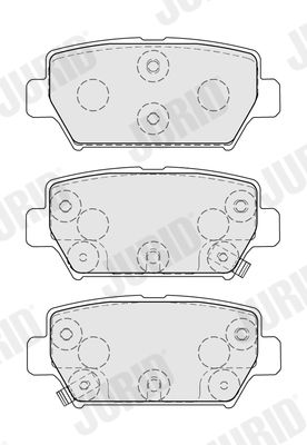 574148J JURID Комплект тормозных колодок, дисковый тормоз