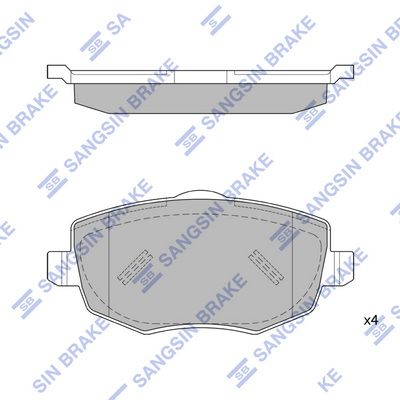 SP1874 Hi-Q Комплект тормозных колодок, дисковый тормоз