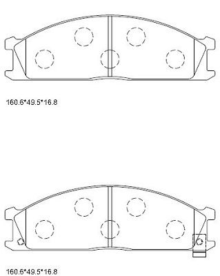 KD1792W ASIMCO Комплект тормозных колодок, дисковый тормоз